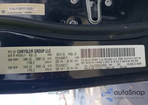 2013 Jeep Patriot Limited из США, поврежденный, VIN 1C4NJPCB8DD124251